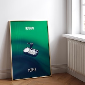Normal People Series Art Print: Minimalist Room Decor (Digital Download)