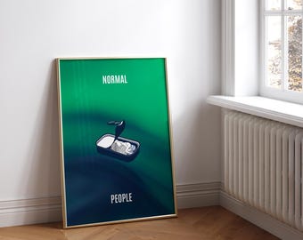 Normal People Series Art Print: Minimalist Room Decor (Digital Download)