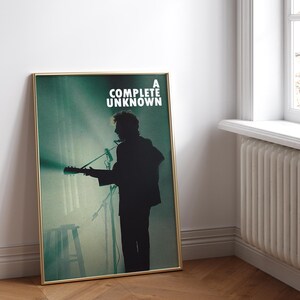 A Complete Unknown Movie Poster Inspired Digital Art Print, A Complete Unknown Poster, Wall Art Poster for Gift, Home Decor, Digital Prints
