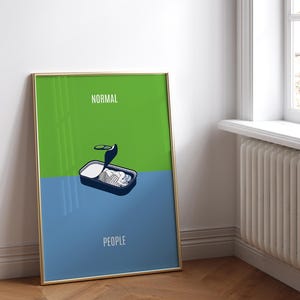 Poster della serie Normal People ispirato alla stampa artistica digitale, poster Normal People, arte murale stampabile, decorazione della stanza, stampa di film