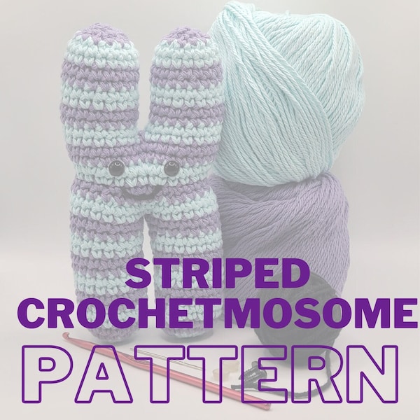 Striped Crochetmosome Crochet Pattern