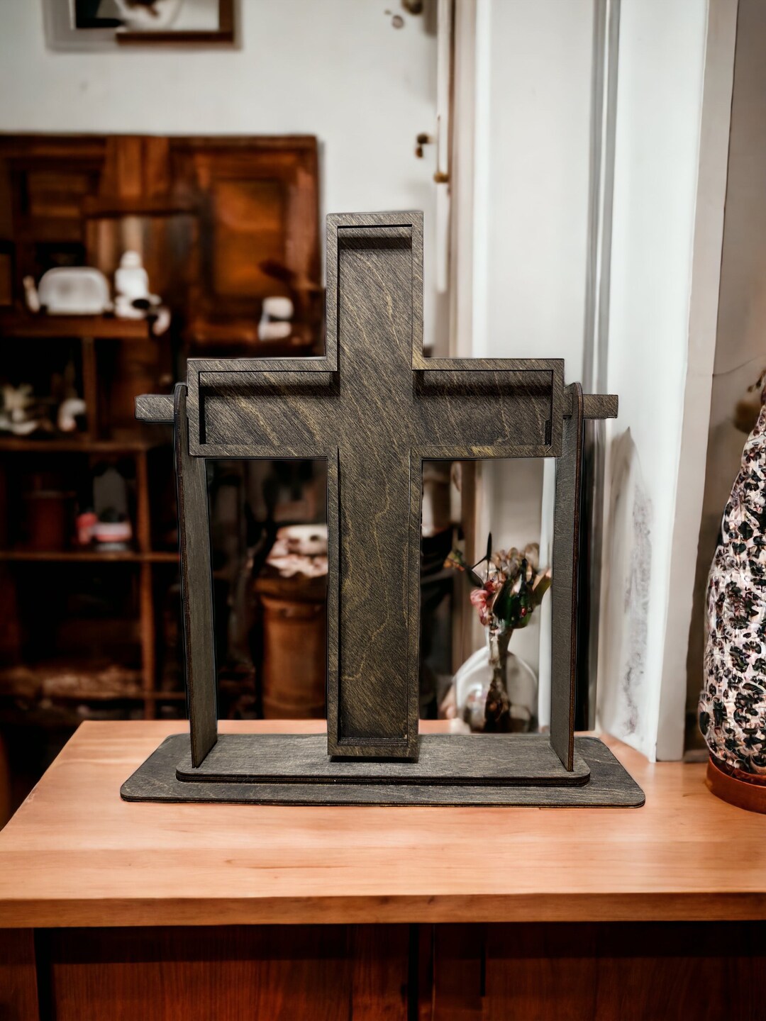 Interchangeable Cross Shaped Frame SVG, Lightburn, PDF Digital File Etsy