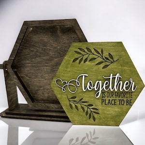 Samen is onze favoriete plek om te zijn | Inzet voor zeshoekig frame |DIGITAAL BESTAND| SVG/pdf |Laserprinter