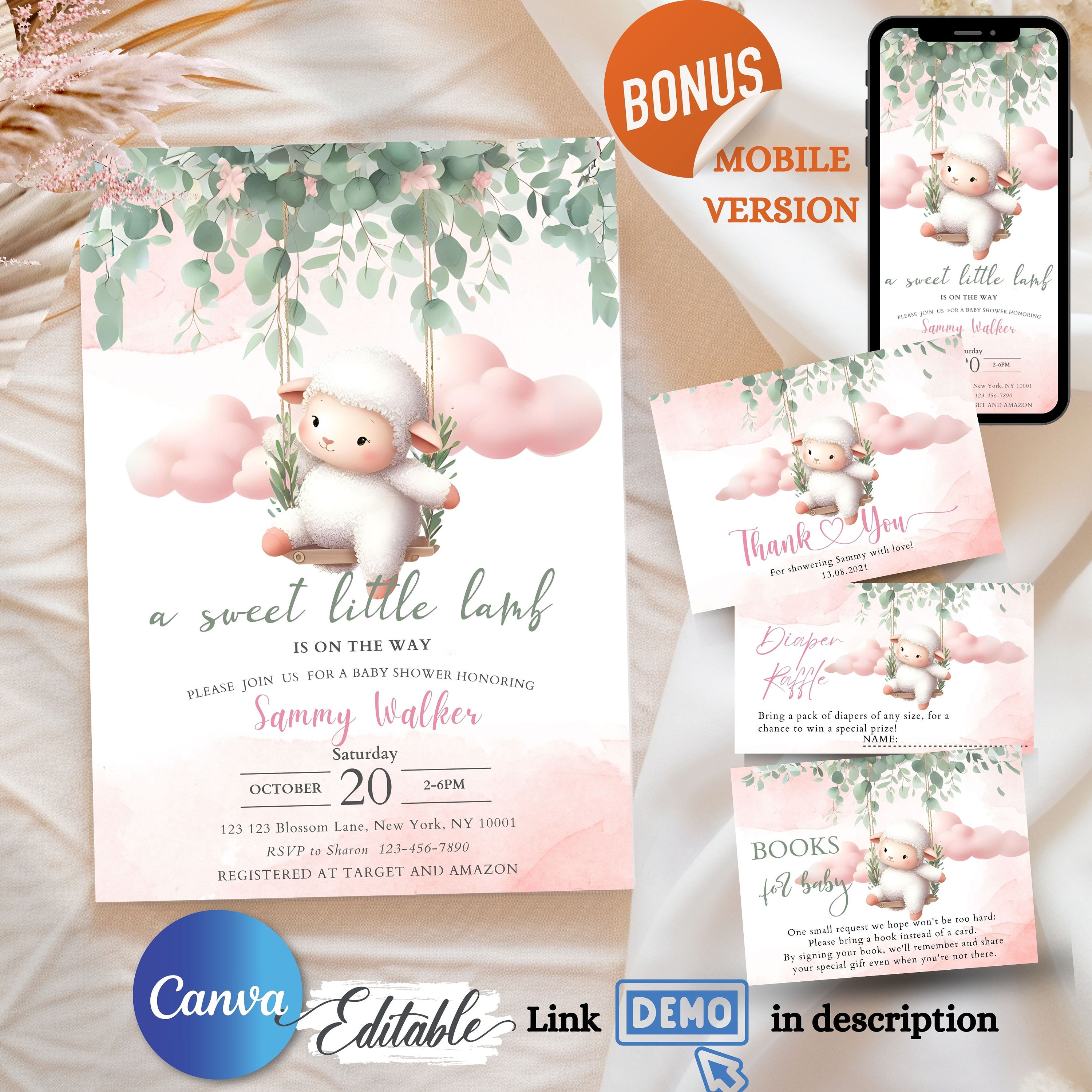 Baby shower invitation templates Etsy Nederland