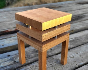 Table basse en bois | Petite table basse moderne | Meubles faits main