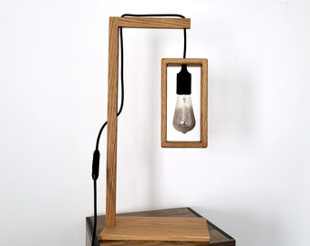 Unique Wood Desk Lamp | Handmade Table Lamp | Home Decor