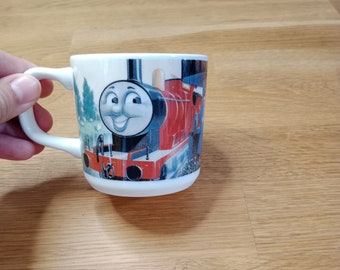 Wedgwood Thomas the Tank Engine Child Mug with James - Collectible Kids Cup, gift for child, collector&#39;s piece, train cartoon character