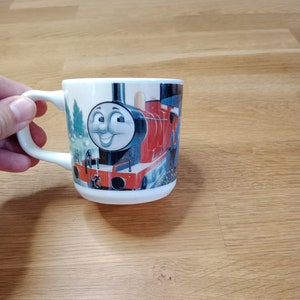 Wedgwood Thomas the Tank Engine Child Mug with James - Collectible Kids Cup, gift for child, collector's piece, train cartoon character