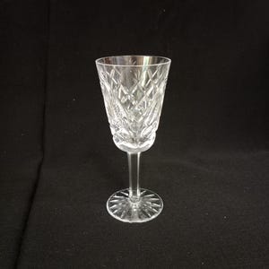 Waterford Crystal Shannon Jubliee Cut Sherry Glass, 5&quot; H, 2&quot; W, sunburst foot, Irish gift, made in Ireland, discontinued