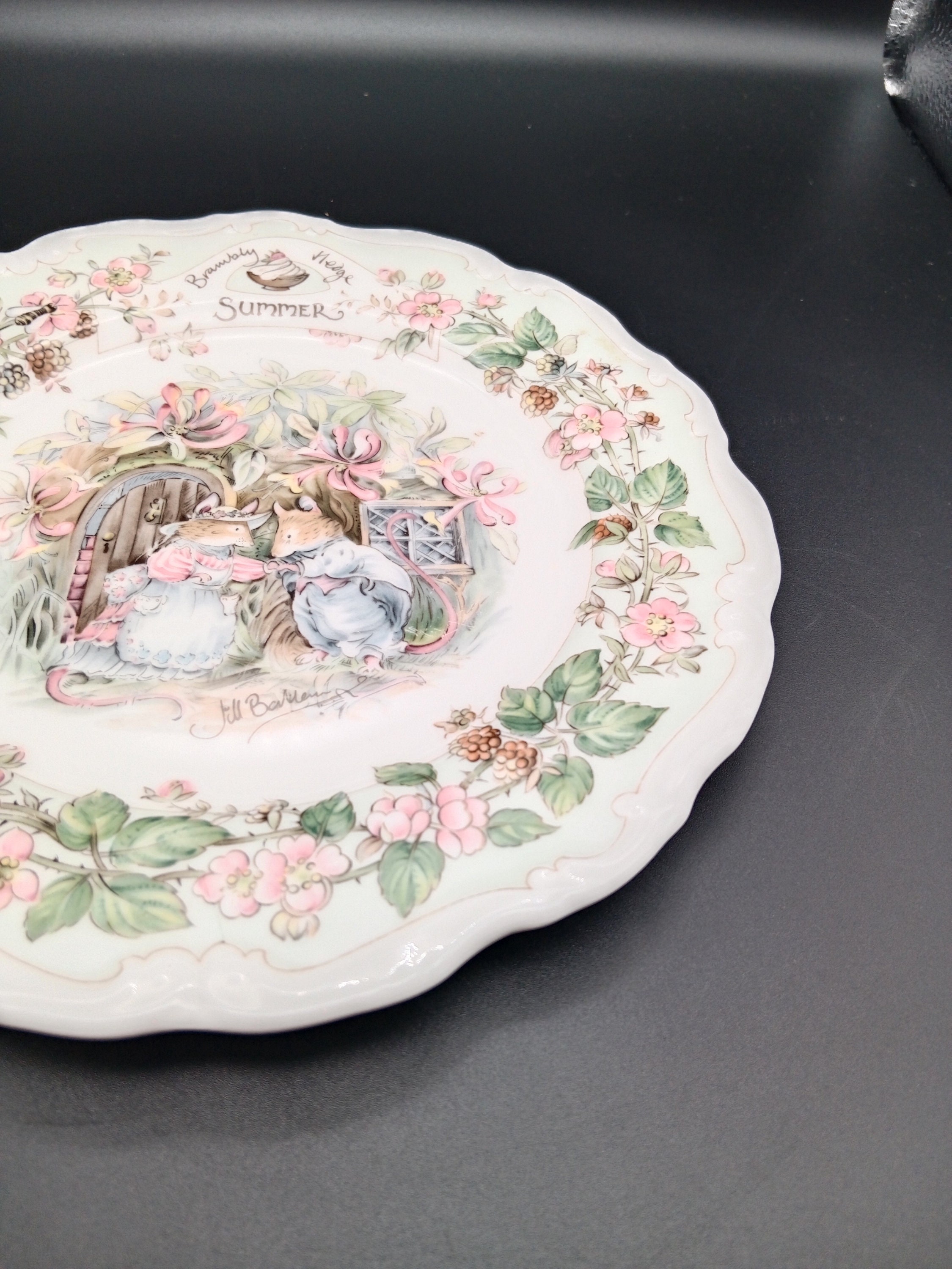 Vintage Brambly Hedge Tea Plate, Royal Doulton Summer Plate