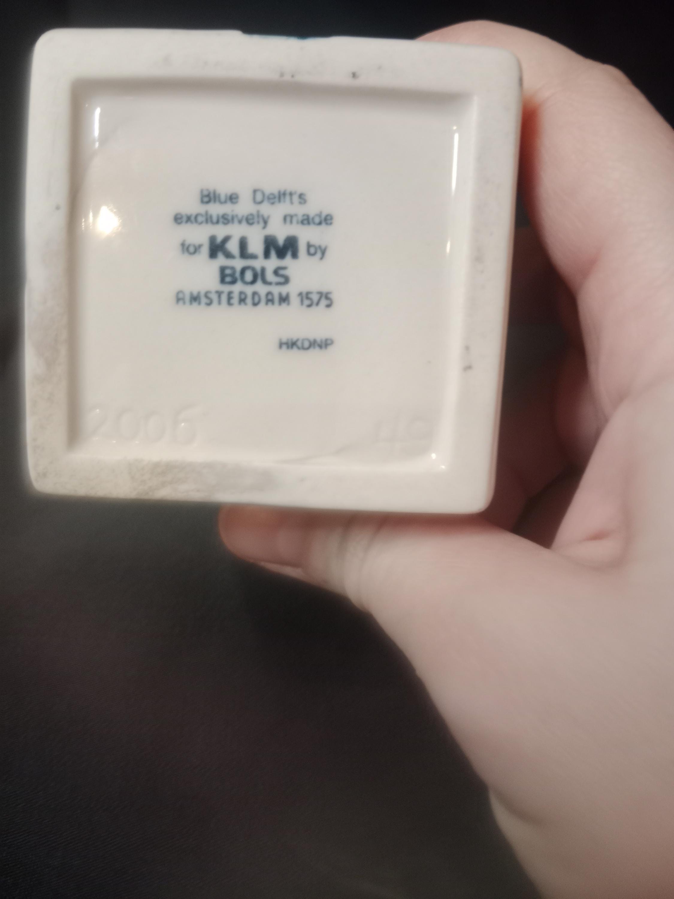 KLM ブルー デルフト BOLS アムステルダム カナルハウス #49 ボトル