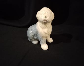 Vintage Goebel Old English Sheepdog Figurine, West Germany Porcelain