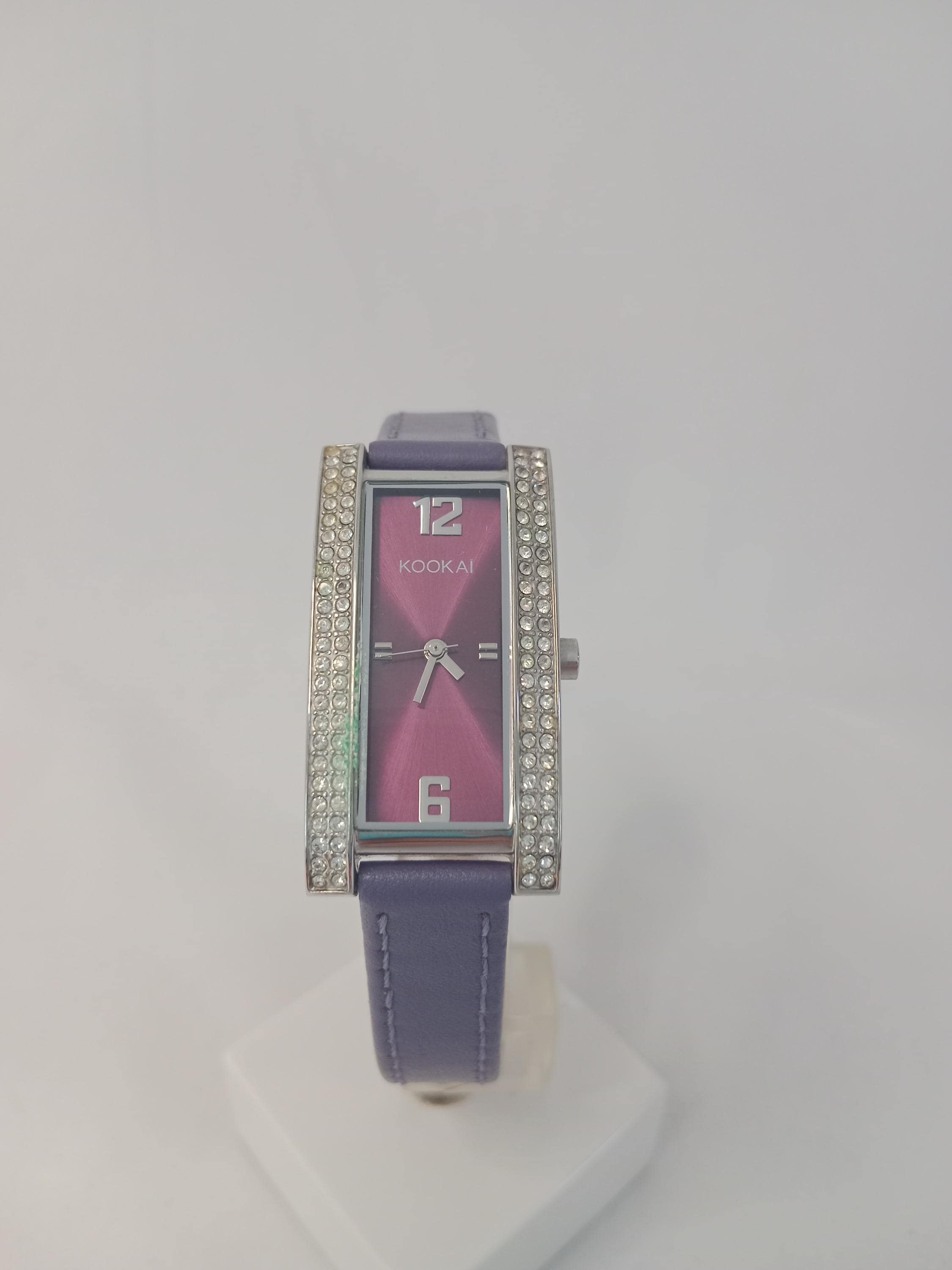 Kookai Purple Wrist Watch, Bejewelled Ladies Dress Watch - Etsy
