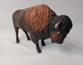 Coalport Bison Ceramic Figurine, Made in England