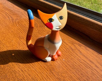 Goebel Rosina Wachtmeister Modern Art Cat Figurine, Stefano