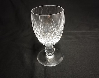 Vintage Waterford Crystal White Wine Glass, Boyne/Lismore Cut, Ireland