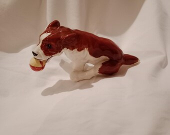 Beswick Dog Figurine, Running with Ball, England, 5"
