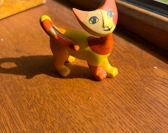 Goebel Rosina Wachtmeister Modern Art Cat Figurine, Laura