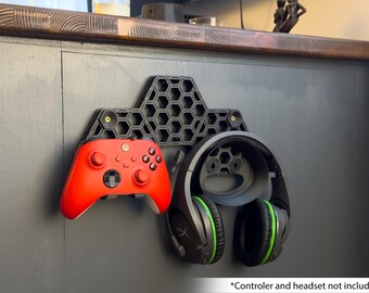 Gaming kit (Xbox 4th gen controller) - Hexahive - Hexagon wall storage system
