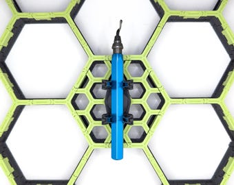 Cylinder mount for Hexahive - The hexagon wall storage system