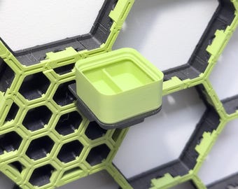 Box mount for Hexahive - The Modular wall storage system