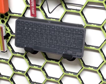 Universal Laptop, tablet, flat item mount [Pair] - Hexahive -  Hexagon wall storage system