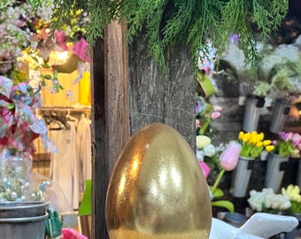 8" Resin Golden Egg