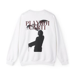 Sudadera Playboi Carti de edición limitada, mercancía personalizada de rapero Playboi Carti, camiseta Whole Lotta Red, jersey Die Lit, regalo para él, graduación