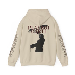 Sudadera con capucha de Playboi Carti rara, sudadera con diseño gráfico personalizado único, mercancía de Opium del rapero Playboi Carti, Die Lit, regalo para él, regalo de Navidad