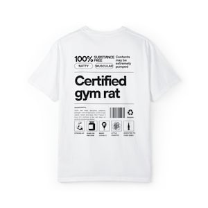  Gymrat GYM RAT Definition Gym Goers Healthy Lifestyle T-Shirt :  Clothing, Shoes & Jewelry