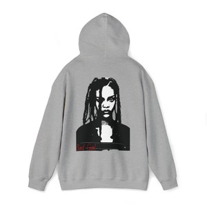 Rihanna Portrait Hoodie, Bad Gal Riri Merch, Gift For Her, Valentines Gift, Oversized Sweatshirt, Female Rapper Merch, Pullover Hoodie
