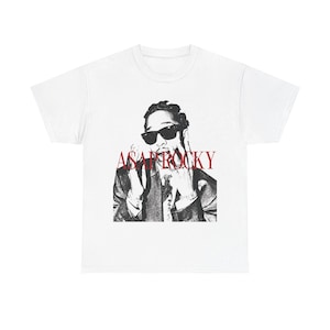 Asap Rocky Inspired Unisex Tee, Rapper Merch, Heavy Cotton Tshirt, Harlem Hip Hop Custom Design, Gift For Him, Fathers Day