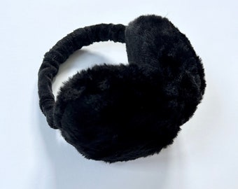 Brand New Black Faux Fur Earmuffs
