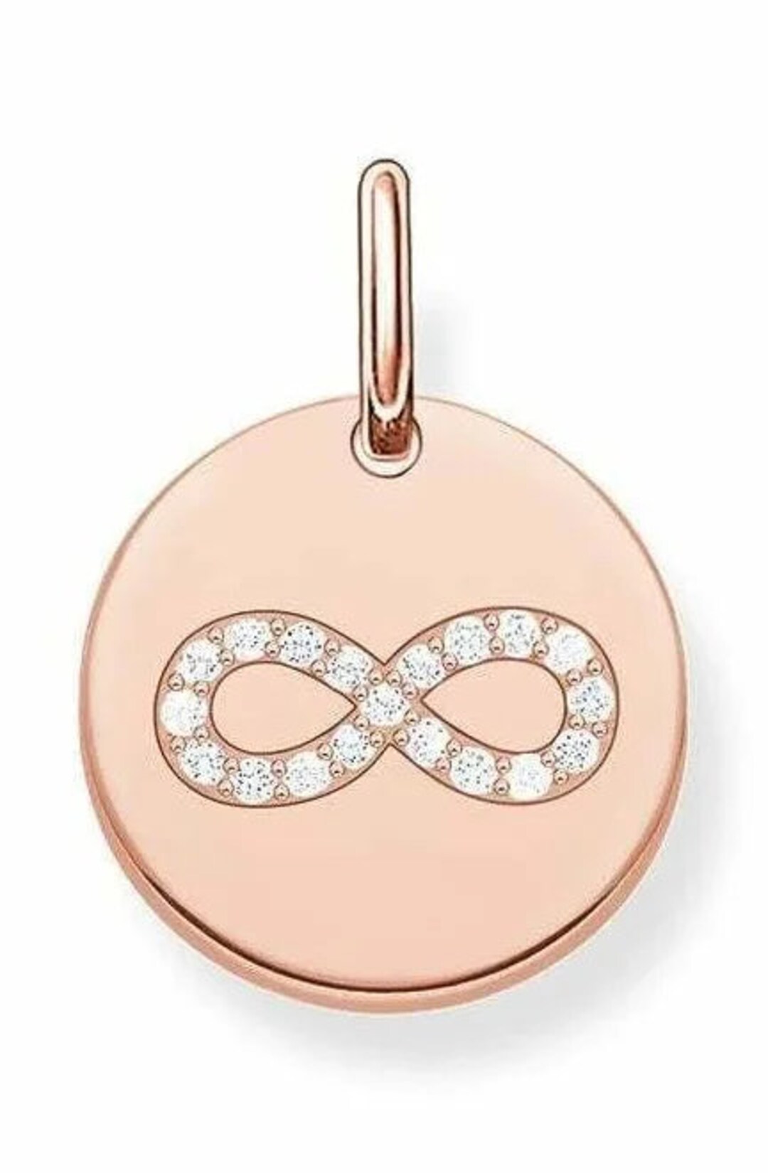 Brand New Thomas Sabo Rose Gold Cubic Zirconia Infinity Disc Charm - Etsy