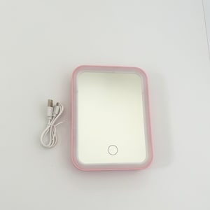 Brand New Pink Folding Vanity Mirror With LED Lights
