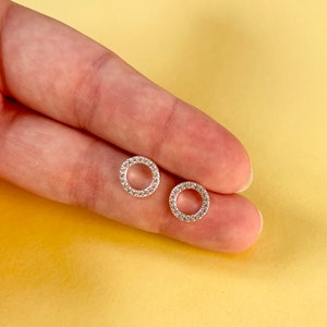 Brand New Eternity Silver Tone Cubic Zirconia Pendant And Earring Set