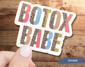 Botox Babe Sticker: Esthetician Gift, Skin Care Decal