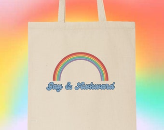 Torba bawełniana z płótna dla gejów i niezręcznych LGBTQ Gay/Lesbian/Queer/Trans/Nonbinary Pride