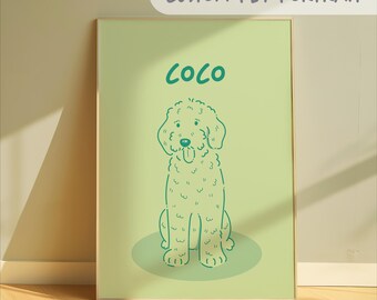Custom Pet Portrait From Photo: Digital Pet Art Commission