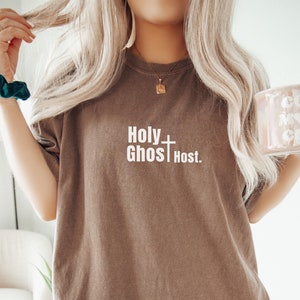 Christian Halloween shirt, Comfort Colors® tee, church tshirt, fall christian t-shirt, youth group shirt, holy spirit shirt, holy ghost host