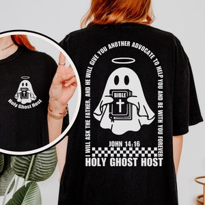 Christian tshirt, comfort colors tee, Halloween Christian shirt, holy ghost shirt, church t-shirt, youth group tee, fall Christian shirt