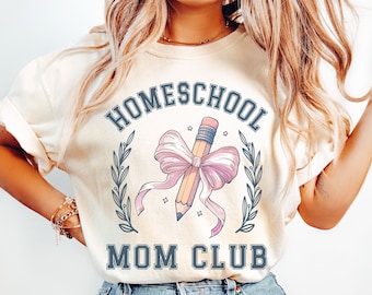 Homeschool mom shirt, comfort colors® home school tee, homeschool mama gift, homeschool tshirt, gift for homeschool mom