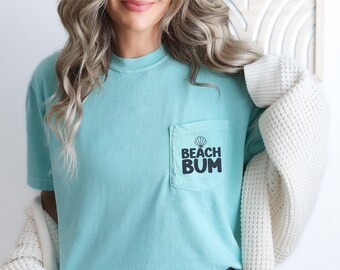 Comfort colors beach shirt, summer shirt, summer vacation shirt, oversized beach shirt, trendy beach clothes, Beachy tee, sea shell tee