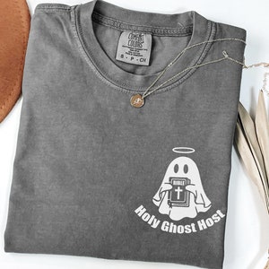 Christian Halloween shirt, Comfort Colors® tee, church tshirt, fall christian t-shirt, youth group shirt, holy spirit shirt, holy ghost host