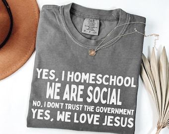 Homeschool mom shirt, comfort colors® home school tee, homeschool mama gift, homeschool tshirt, gift for homeschool mom