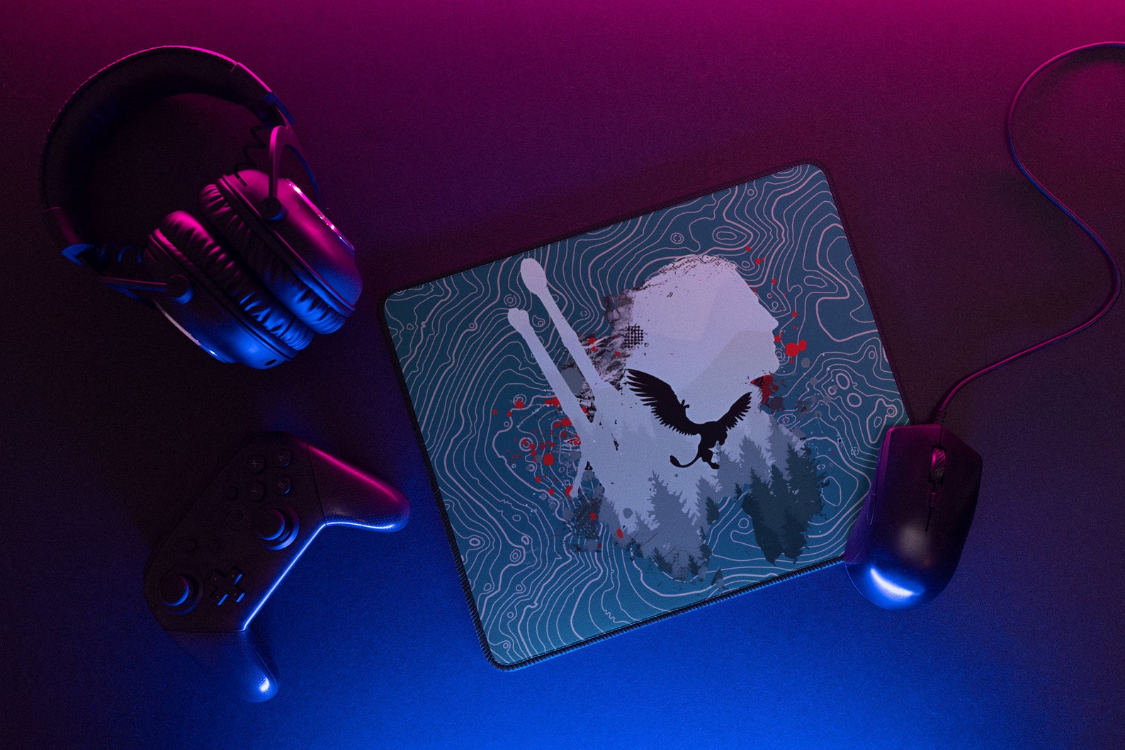 Path of the White Wolf: Unfurl Your Destiny With This Witcher Mousepad ...