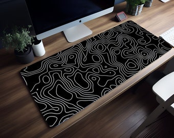 Geo Clicks: Navigate Your Day with Modern Flair Mousepad, 8 Sizes, RGB Lights, XXL Mousepad, Keyboard Laptop, Gaming Desk Mat, Aesthetic