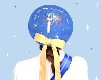 Blue falling stars anime beret