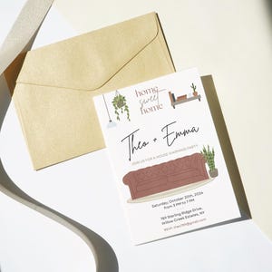 Housewarming Party Invitation Template, Editable Housewarming, Moving Announcement Invitation, Home Sweet Home, Instant Download, Printable