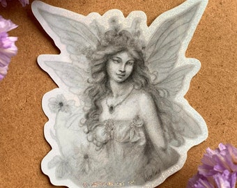 Fairy Holographic Glitter Vinyl Sticker